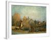 Little Town on the River Seine, 1872-Alfred Sisley-Framed Art Print