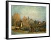 Little Town on the River Seine, 1872-Alfred Sisley-Framed Art Print