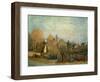 Little Town on the River Seine, 1872-Alfred Sisley-Framed Art Print