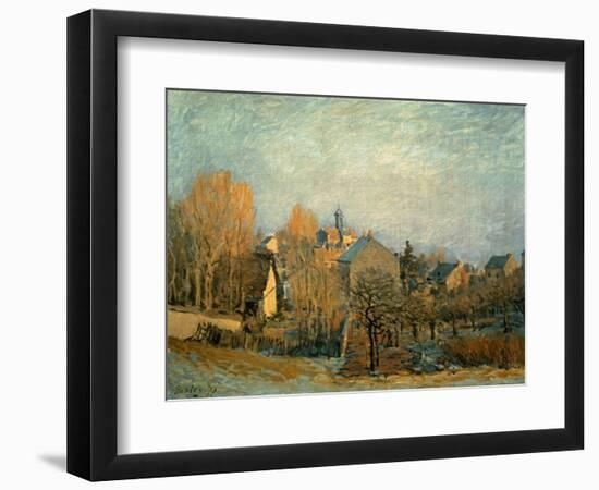 Little Town on the River Seine, 1872-Alfred Sisley-Framed Art Print