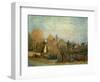 Little Town on the River Seine, 1872-Alfred Sisley-Framed Art Print