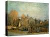 Little Town on the River Seine, 1872-Alfred Sisley-Stretched Canvas