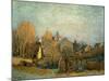 Little Town on the River Seine, 1872-Alfred Sisley-Mounted Premium Giclee Print