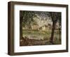 Little Town on the River Seine-Alfred Sisley-Framed Giclee Print