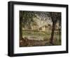 Little Town on the River Seine-Alfred Sisley-Framed Giclee Print