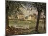 Little Town on the River Seine-Alfred Sisley-Mounted Giclee Print