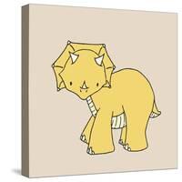 Little Triceratops-Designs Sweet Melody-Stretched Canvas