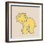 Little Triceratops-Designs Sweet Melody-Framed Art Print