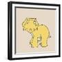 Little Triceratops-Designs Sweet Melody-Framed Art Print