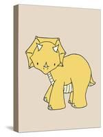 Little Triceratops-Designs Sweet Melody-Stretched Canvas