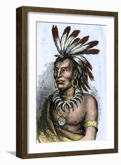 Little Turtle, Chief of Miami Tribe-null-Framed Giclee Print