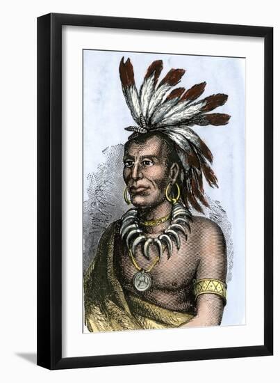 Little Turtle, Chief of Miami Tribe-null-Framed Giclee Print