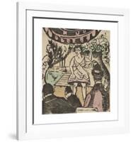 Little Variety Act with Singer-Ernst Ludwig Kirchner-Framed Premium Giclee Print