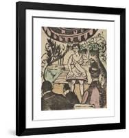 Little Variety Act with Singer-Ernst Ludwig Kirchner-Framed Premium Giclee Print