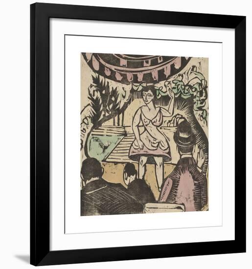 Little Variety Act with Singer-Ernst Ludwig Kirchner-Framed Premium Giclee Print