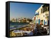 Little Venice, Mykonos, Greece-Bill Bachmann-Framed Stretched Canvas