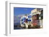 Little Venice, Mykonos Town (Chora), Mykonos, Cyclades, Greek Islands, Greece, Europe-Eleanor Scriven-Framed Photographic Print