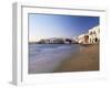 Little Venice, Mykonos Town, Island of Mykonos, Cyclades, Greece-Lee Frost-Framed Photographic Print