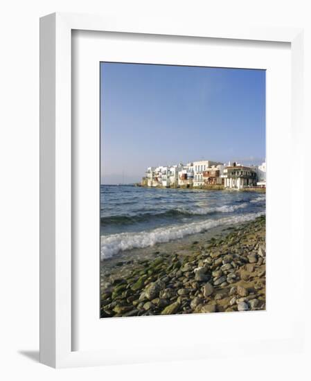 Little Venice, Mykonos Town, Mykonos, Cyclades Islands, Greece, Europe-Hans Peter Merten-Framed Photographic Print