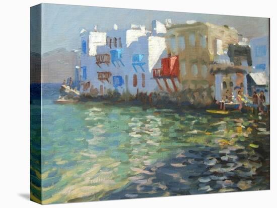 Little Venice, Mykonos-Andrew Macara-Stretched Canvas