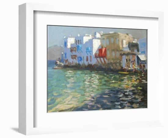 Little Venice, Mykonos-Andrew Macara-Framed Giclee Print