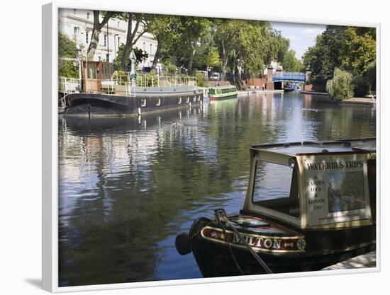 Little Venice, Paddington, London, England, Uk-Rolf Richardson-Framed Photographic Print