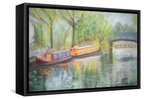 Little Venice, Regent's Canal, 1996-Sophia Elliot-Framed Stretched Canvas