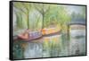 Little Venice, Regent's Canal, 1996-Sophia Elliot-Framed Stretched Canvas