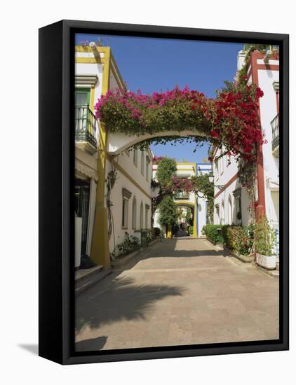 Little Venice's Alleyways, Puerto De Morgan, Gran Canaria, Canary Islands, Spain-Pearl Bucknall-Framed Stretched Canvas