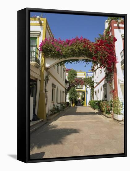 Little Venice's Alleyways, Puerto De Morgan, Gran Canaria, Canary Islands, Spain-Pearl Bucknall-Framed Stretched Canvas