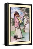 Little Visitors-George Reiter Brill-Framed Stretched Canvas