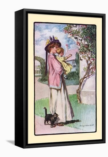 Little Visitors-George Reiter Brill-Framed Stretched Canvas