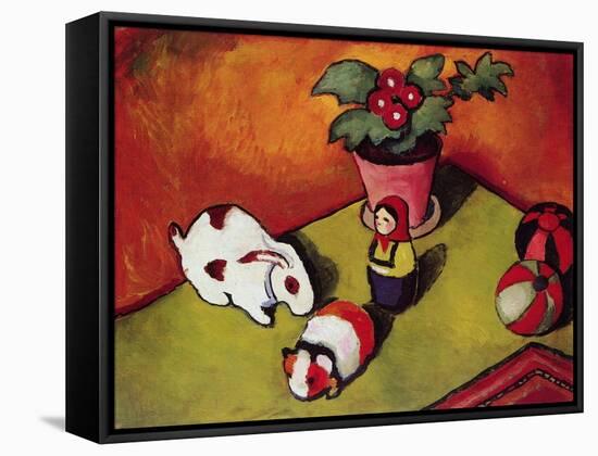 Little Walter's Toys, 1912-August Macke-Framed Stretched Canvas