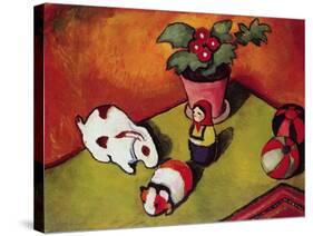 Little Walter's Toys, 1912-August Macke-Stretched Canvas