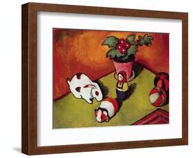 Little Walter's Toys, 1912-August Macke-Framed Giclee Print