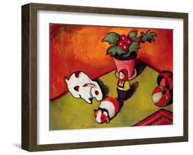 Little Walter's Toys-Auguste Macke-Framed Giclee Print