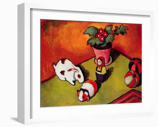 Little Walter's Toys-Auguste Macke-Framed Giclee Print