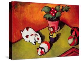 Little Walter's Toys-Auguste Macke-Stretched Canvas