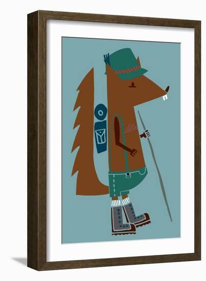 Little Wanderer Squirrel-null-Framed Giclee Print