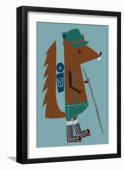 Little Wanderer Squirrel-null-Framed Giclee Print