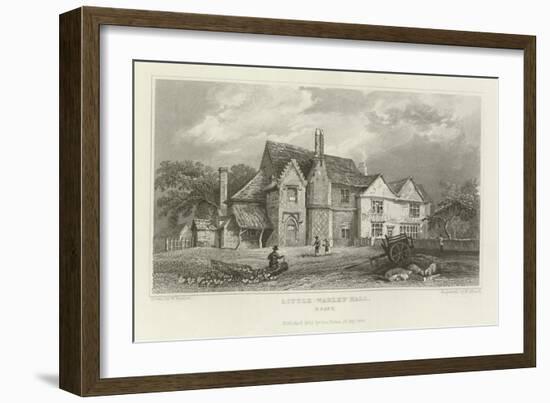 Little Warley Hall, Essex-William Henry Bartlett-Framed Giclee Print