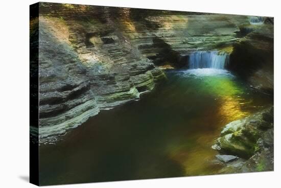 Little Waterfalls At Dusk-Anthony Paladino-Stretched Canvas