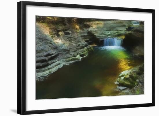 Little Waterfalls At Dusk-Anthony Paladino-Framed Giclee Print