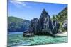 Little White Beach and Crystal Clear Water in the Bacuit Archipelago, Palawan, Philippines-Michael Runkel-Mounted Photographic Print