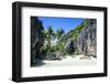 Little White Beach and Crystal Clear Water in the Bacuit Archipelago, Palawan, Philippines-Michael Runkel-Framed Photographic Print