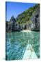 Little White Beach and Crystal Clear Water in the Bacuit Archipelago, Palawan, Philippines-Michael Runkel-Stretched Canvas