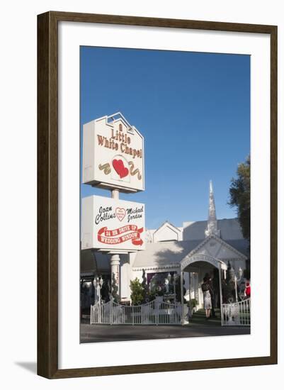 Little White Chapel Wedding Chapel in Las Vegas, Nevada, USA-Michael DeFreitas-Framed Photographic Print