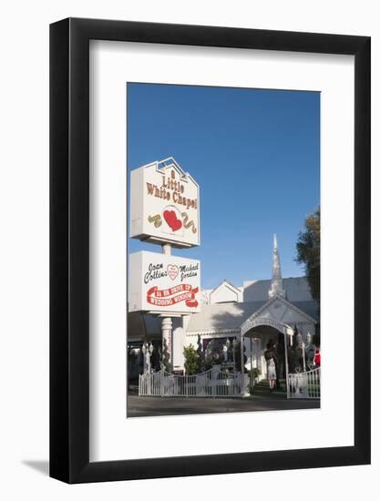 Little White Chapel Wedding Chapel in Las Vegas, Nevada, USA-Michael DeFreitas-Framed Photographic Print