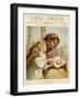 Little White Girl Teaches an Asian Woman About Jesus-null-Framed Art Print