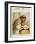 Little White Girl Teaches an Asian Woman About Jesus-null-Framed Art Print